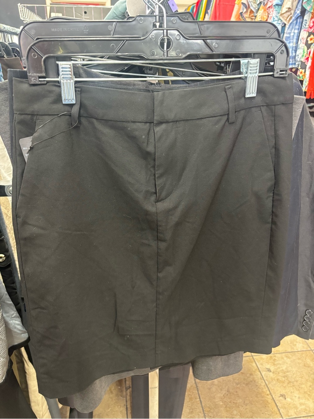 GAP Black Stretch Skirt with Subtle Trim